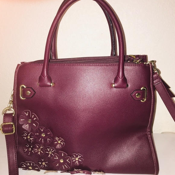 Burgundy/ purple Cross Bag - Picture 2 of 6